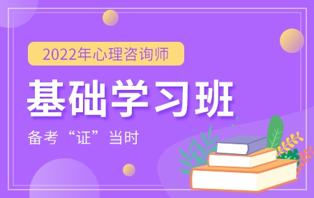 2022年心理咨询师【基础学习班】